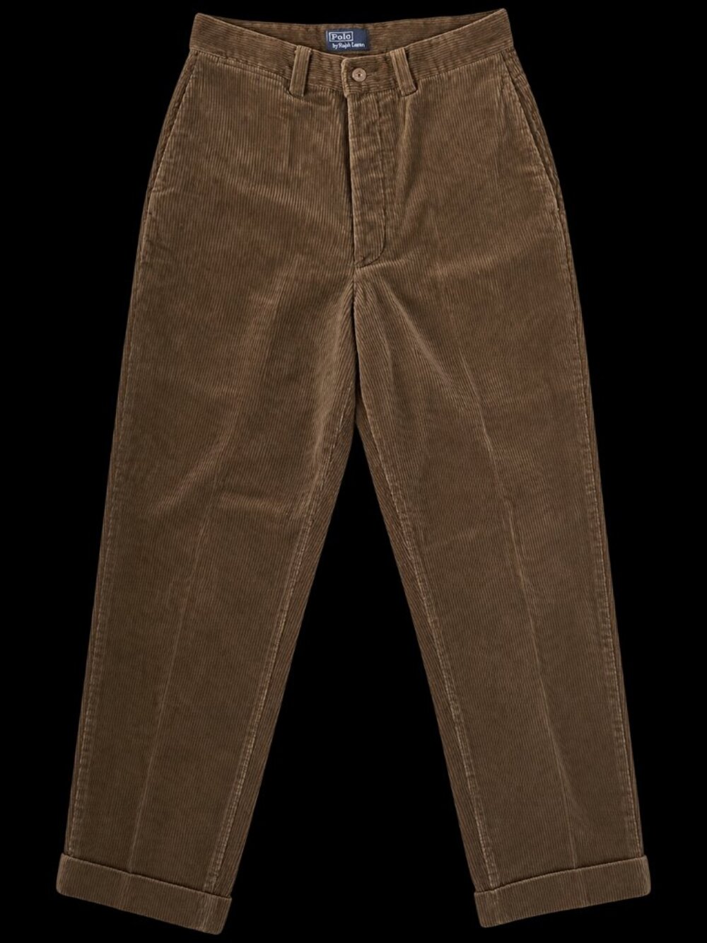 Polo Ralph Lauren Brown Corduroy High Rise Straight Leg Pants 28